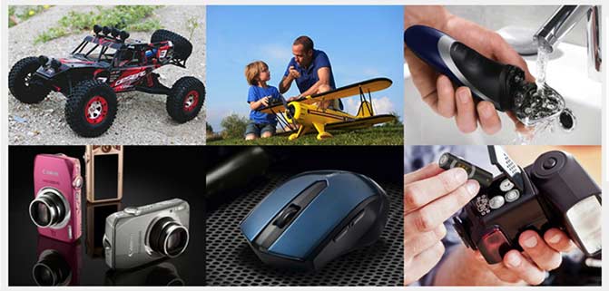    耐時1.5V 3000mAh/1100mAh鋰二硫化鐵AA5/AAA7電池應用領域