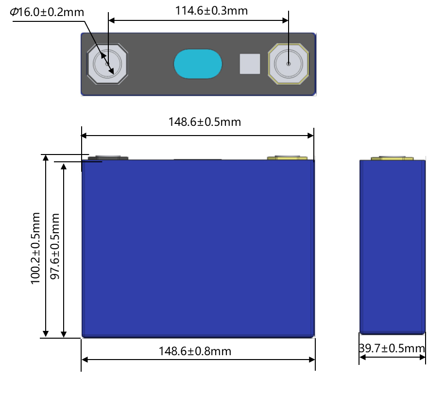 EVE LF50L 3.2V 50Ah方形磷酸鐵鋰電池