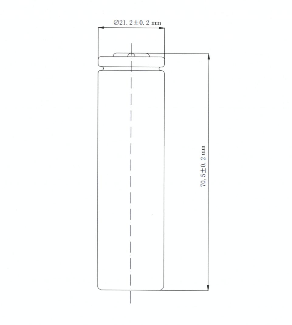力神LR2170LA 3.6V 4000mAh三元鋰電池尺寸