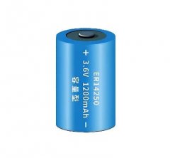 3.6V ER14250 1/2AA 鋰亞硫酰氯電池 PLC鋰電池